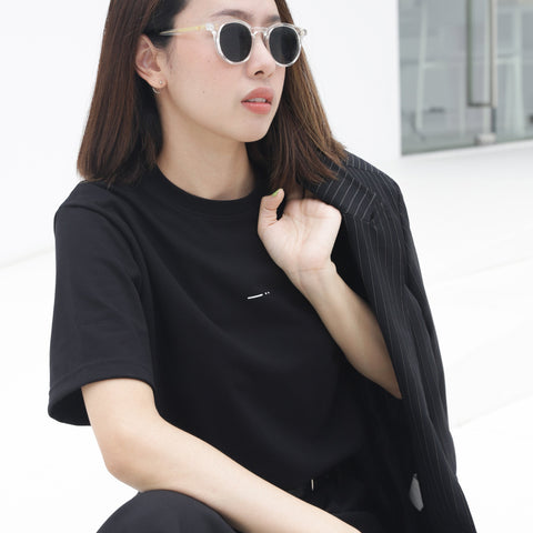 DA28 dot T-Shirt - Black