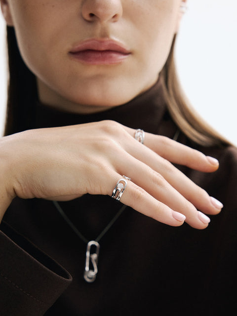 DJ01 Paperclip Ring