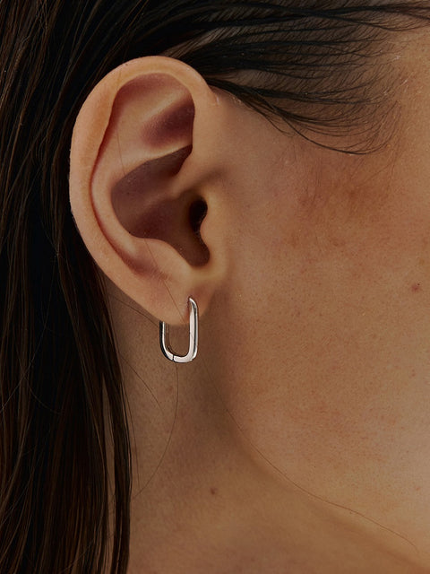 DJ02 Line Hoop Earring